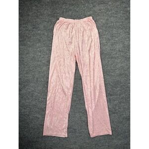 Girl Zone Pink Glitter Lounge Pants Girls Medium Sparkling‎ Velvet Pajamas